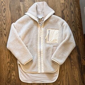 Varley Cream Teddy Jacket
